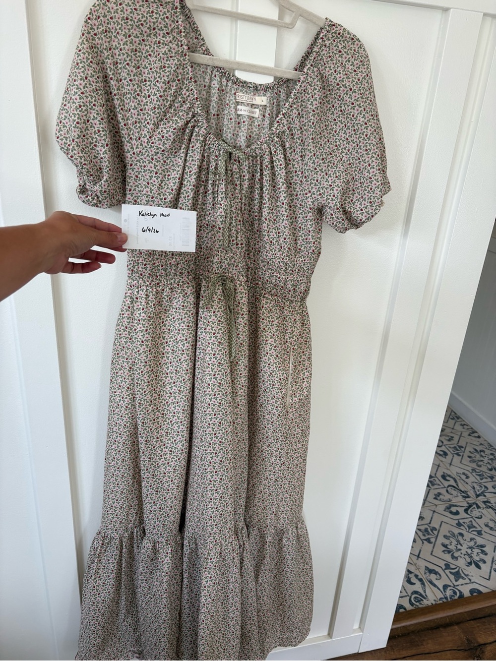 Christy Dawn strawberry print brynne size large - Picture 3 of 3